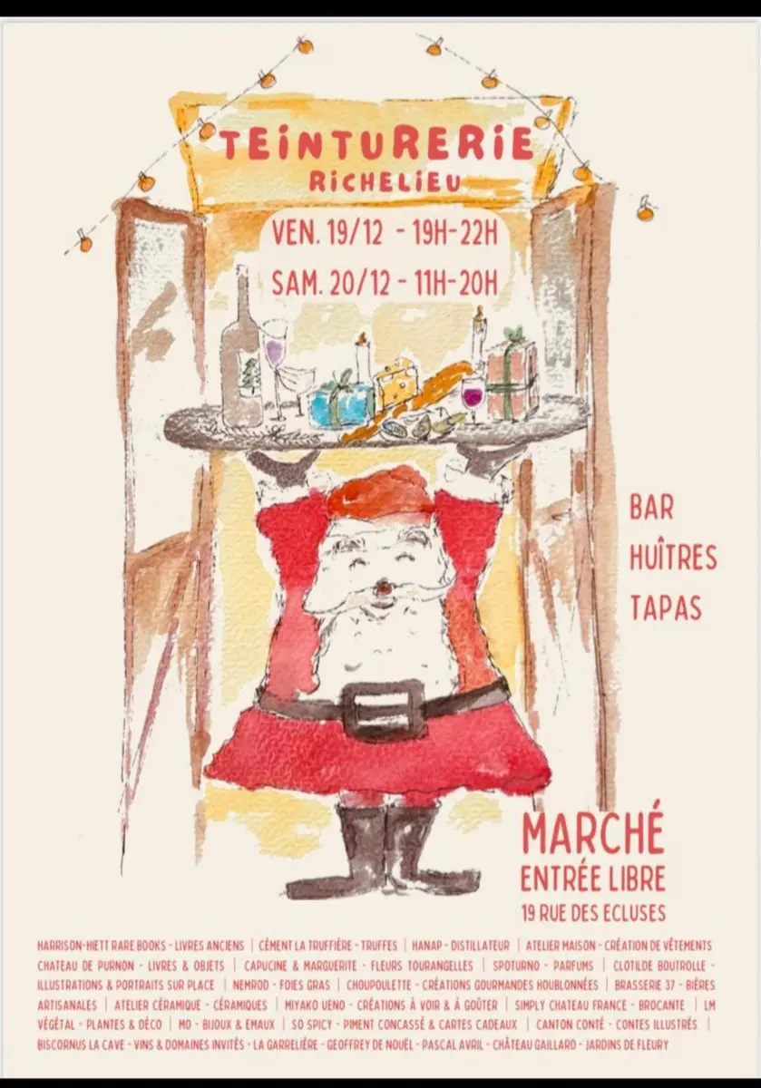 Marché La Teinturerie Richelieu 19 et 20 décembre 2025