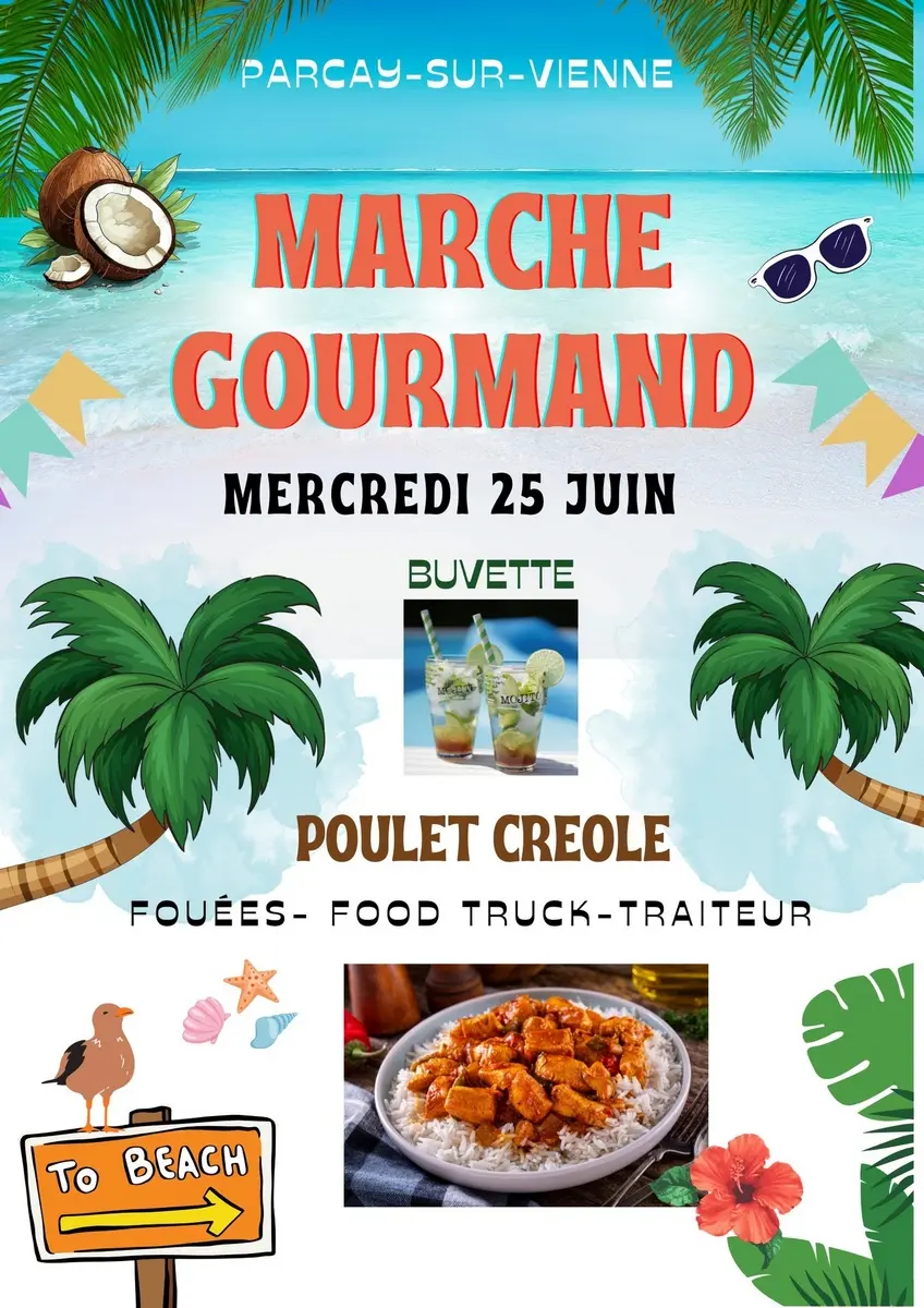Marché gourmand Parçay-sur-Vienne 25 juin 2025