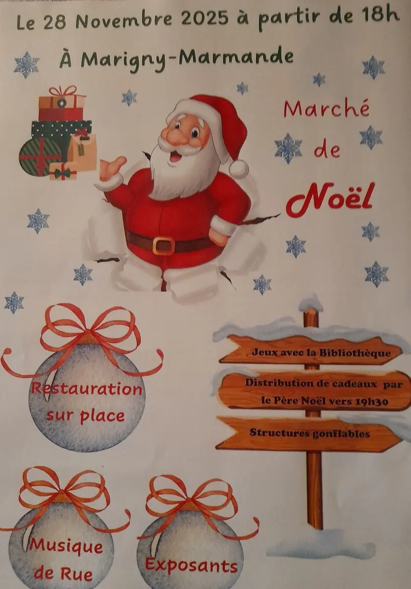 Marché de Noël Marigny-Marmande 28 novembre 2025
