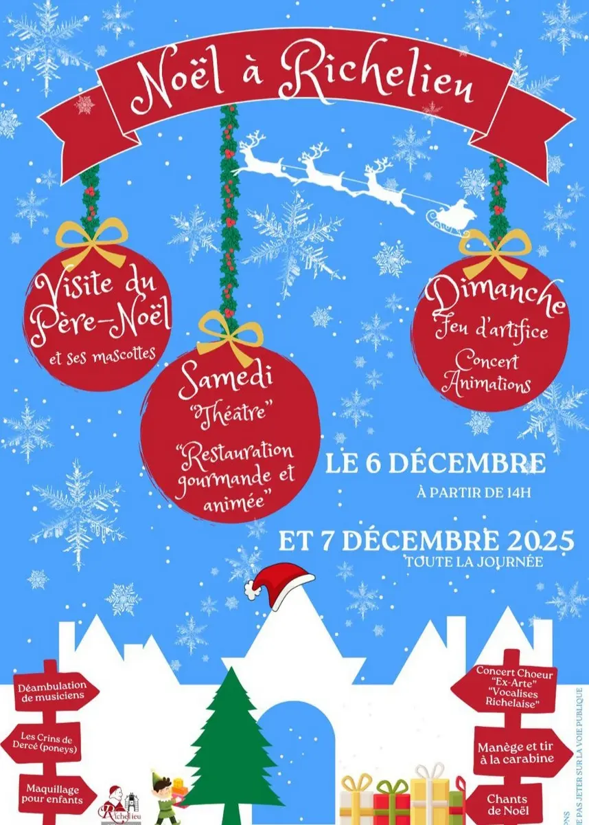 Marché de Noël Richelieu 6 et 7 décembre 2025