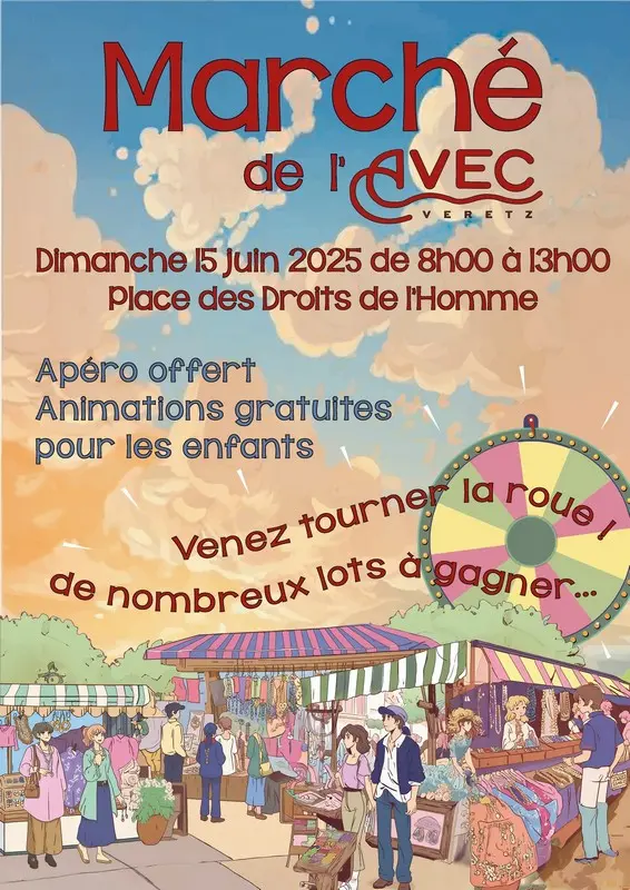 Marché de l'AVEC Véretz