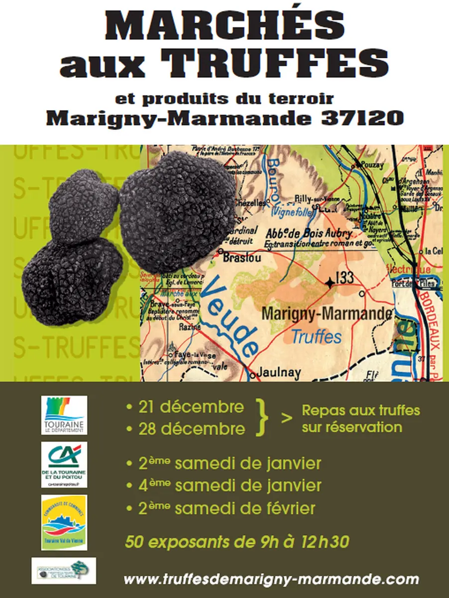 Marchés aux truffes Marigny-Marmande 2025-2026