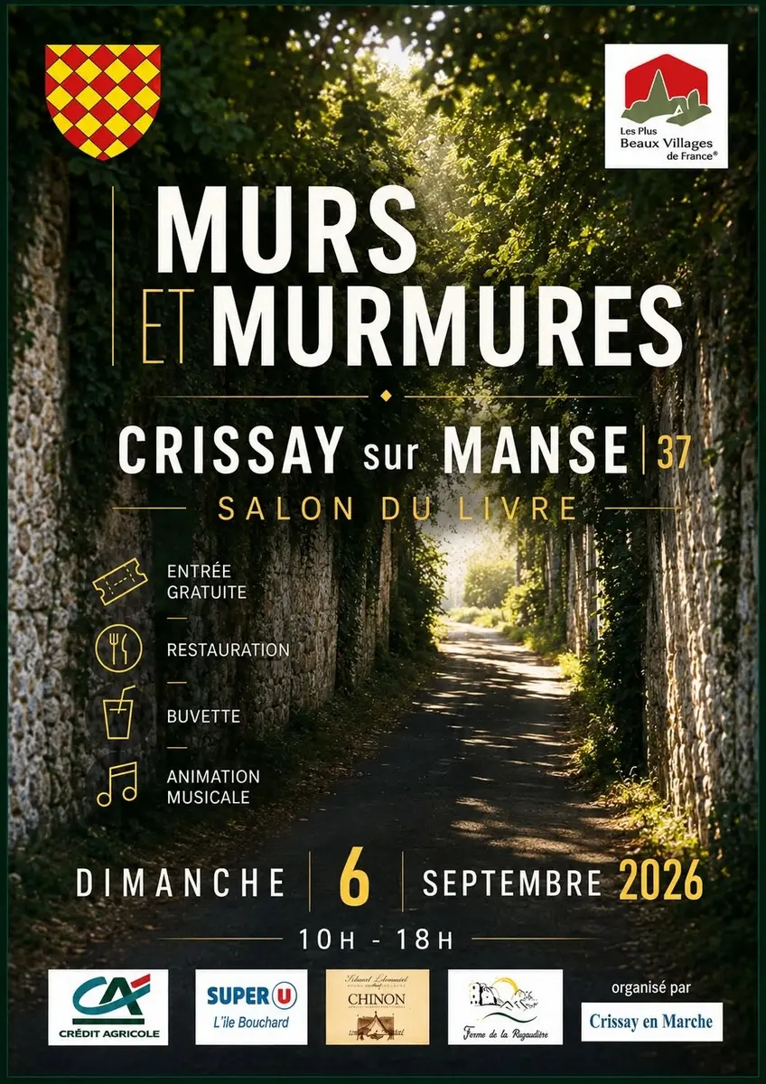 Murs et Murmures Salon du livre Crissay-sur-Manse 6 septembre 2026