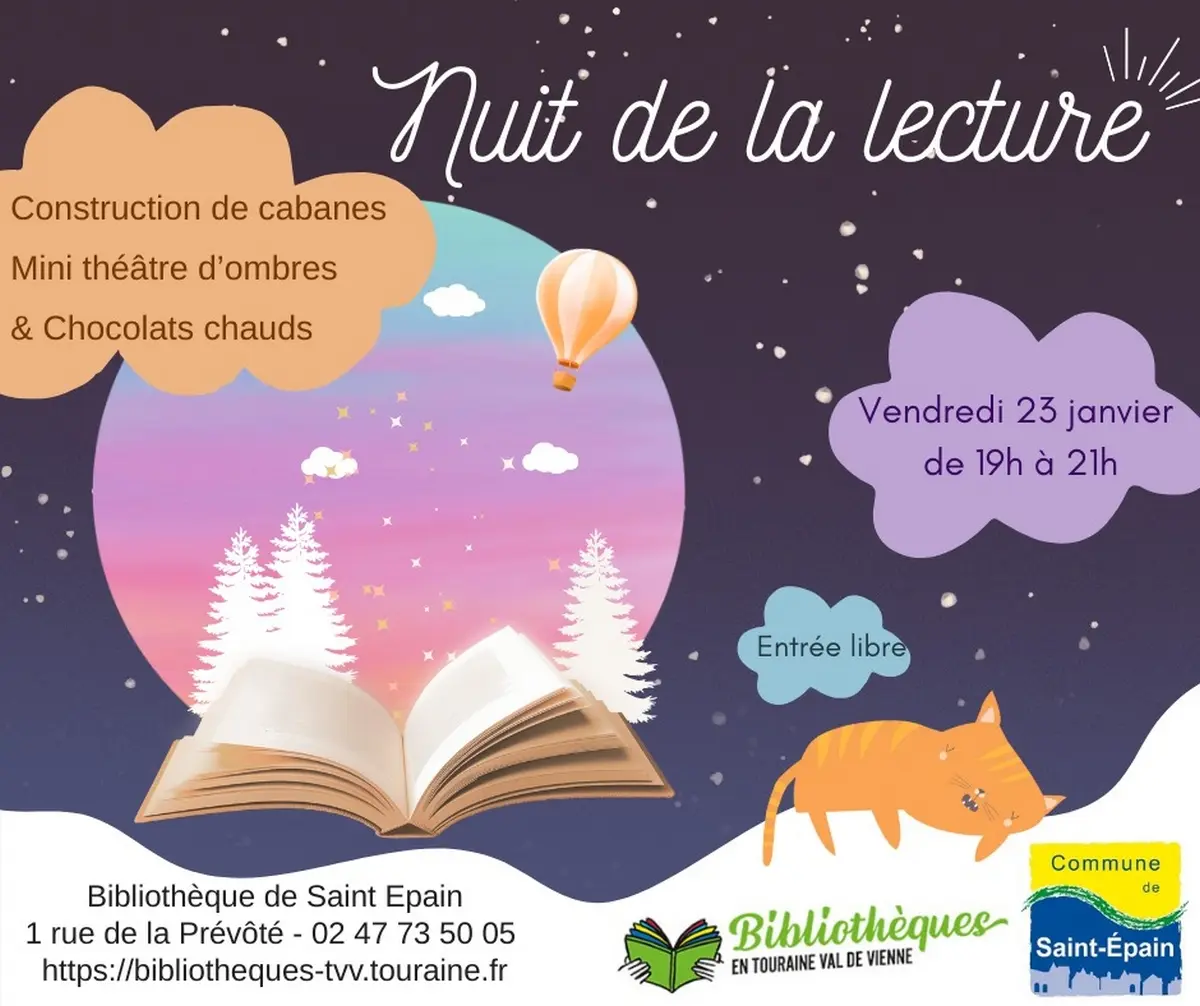Nuit de la lecture Cabanes contes Saint-Epain 23 janvier 2026