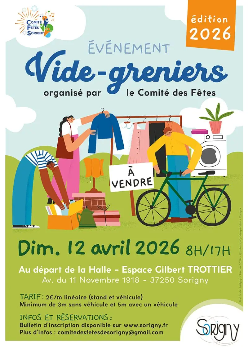 TVI - Affiche vide-grenier Sorigny
