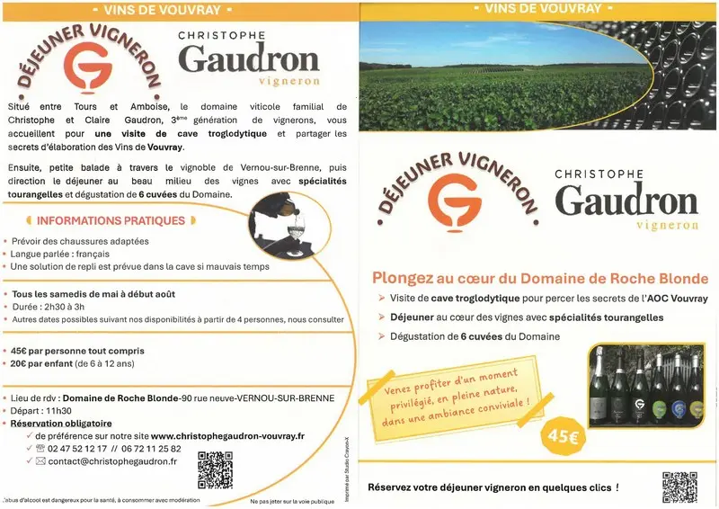 Pique-nique vigneron Domaine Roche Blonde Vernou