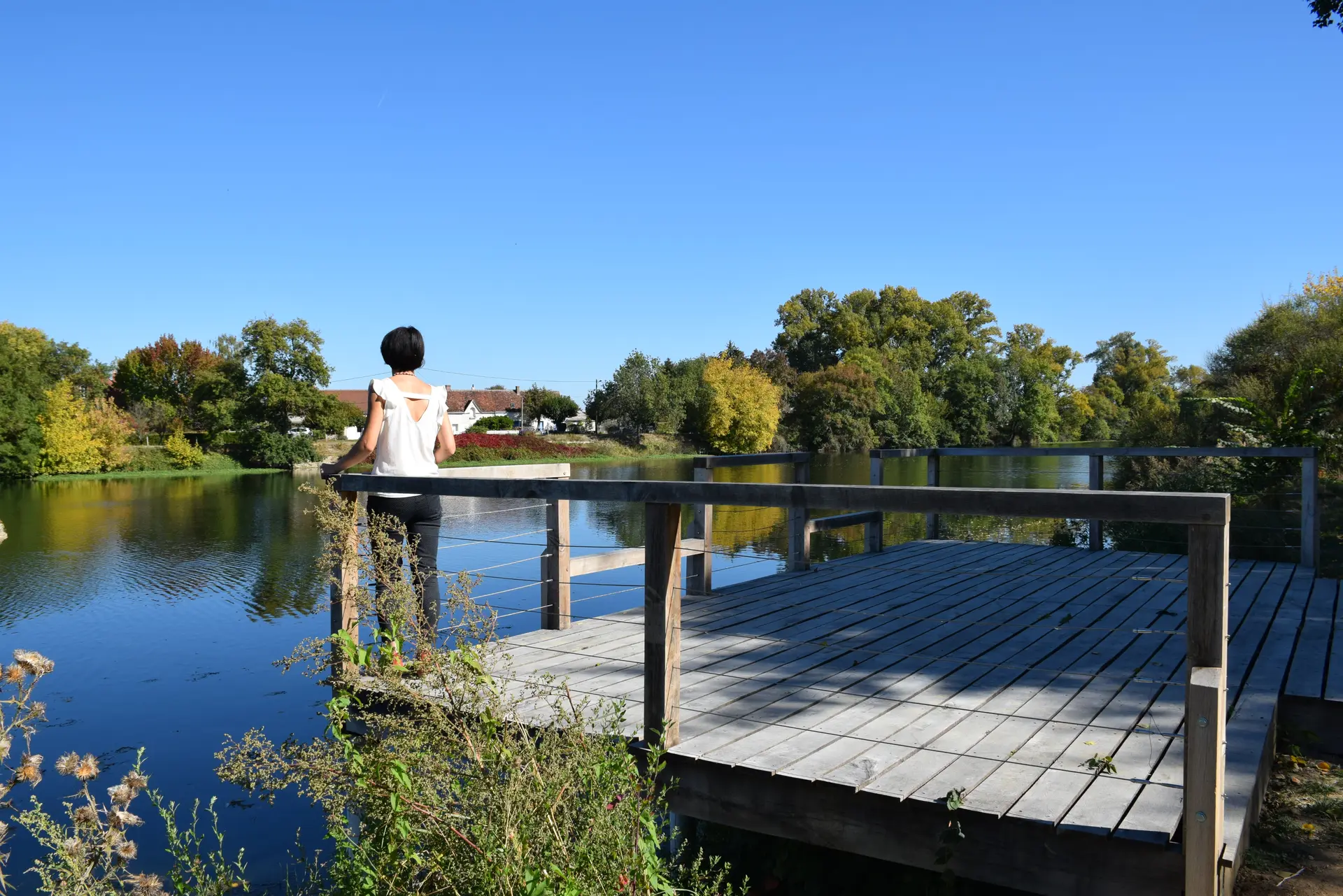 Ponton pêche Azay-sur-Cher