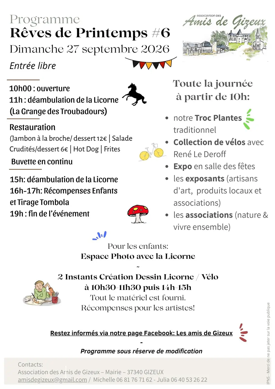 Programme Rêves de Printemps