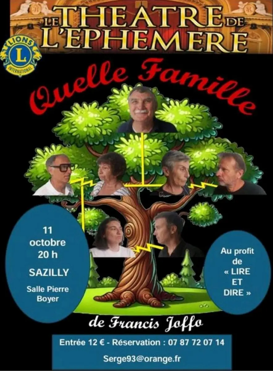 Quelle famille théâtre Sazilly 11 octobre 2025