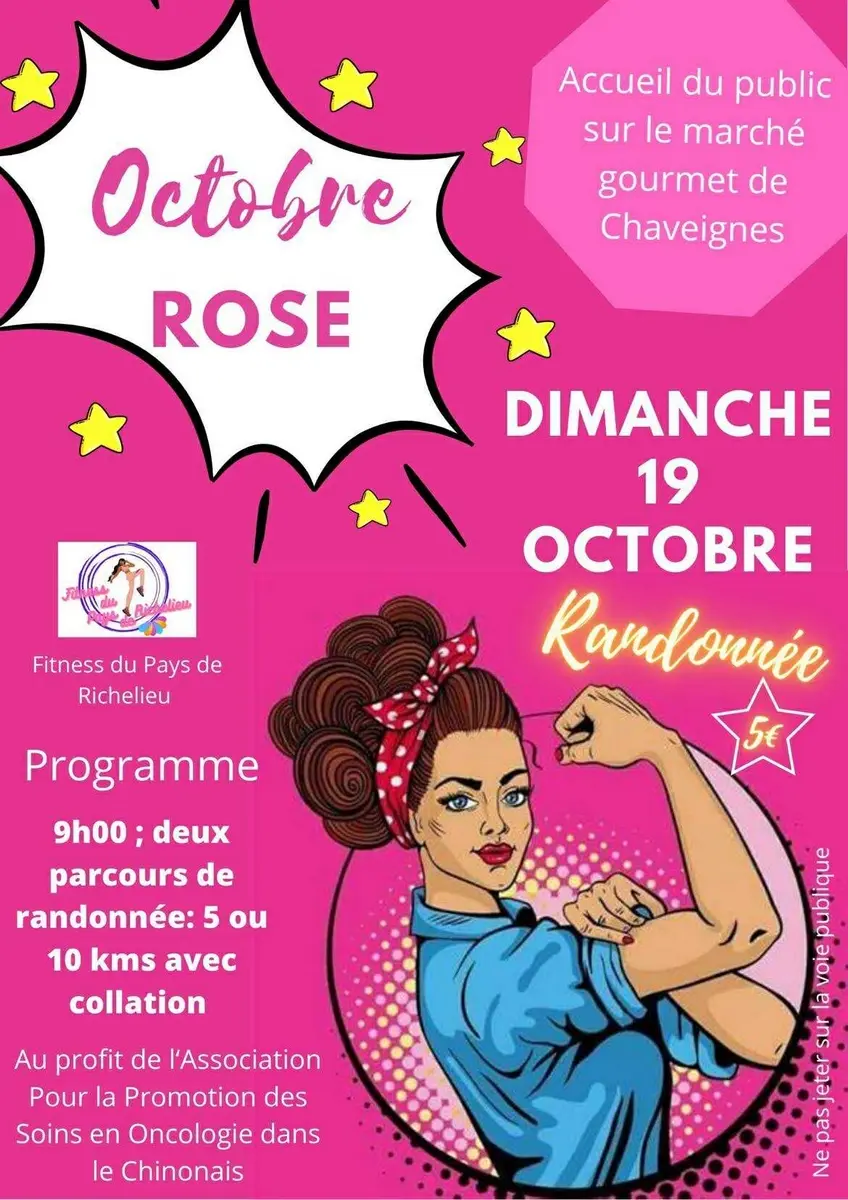 Randonnée Octobre Rose Chaveignes 19 octobre 2025