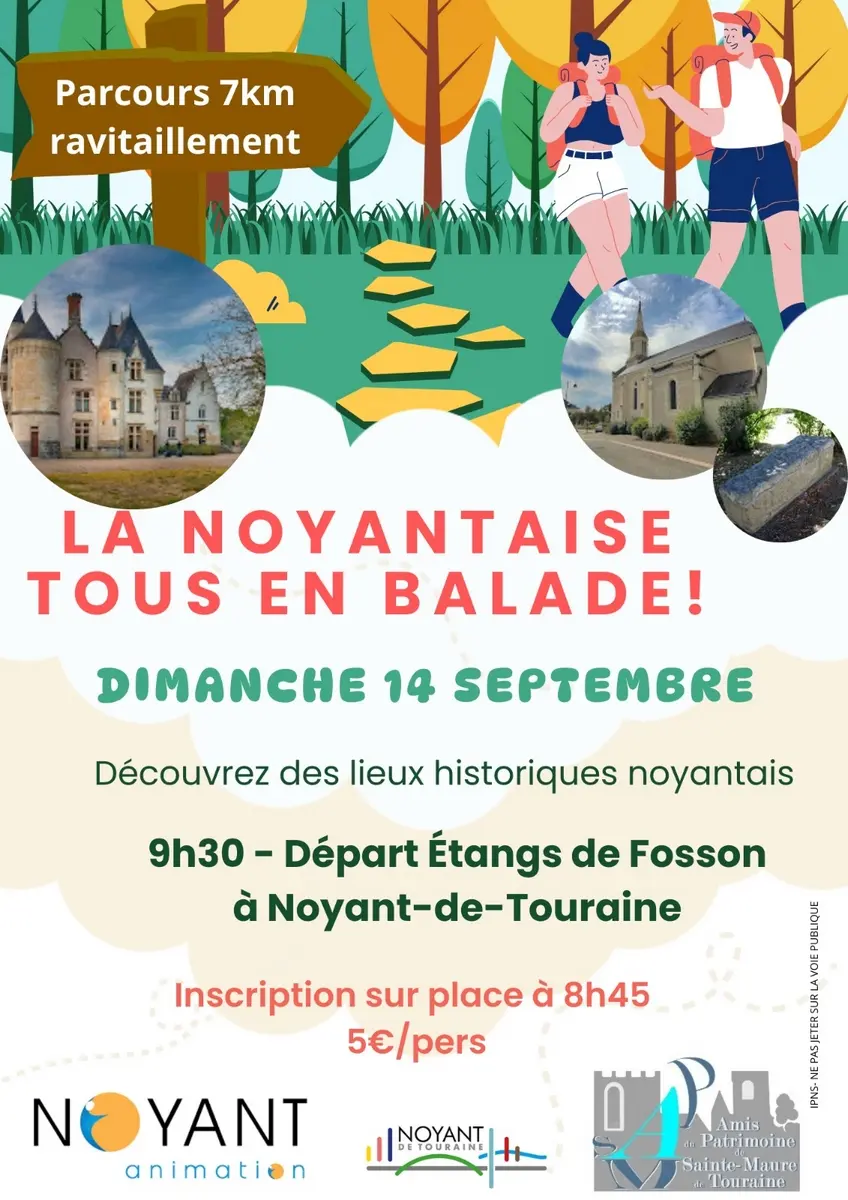 Randonnée La Noyantaise Noyant-de-Touraine 14 septembre 2025