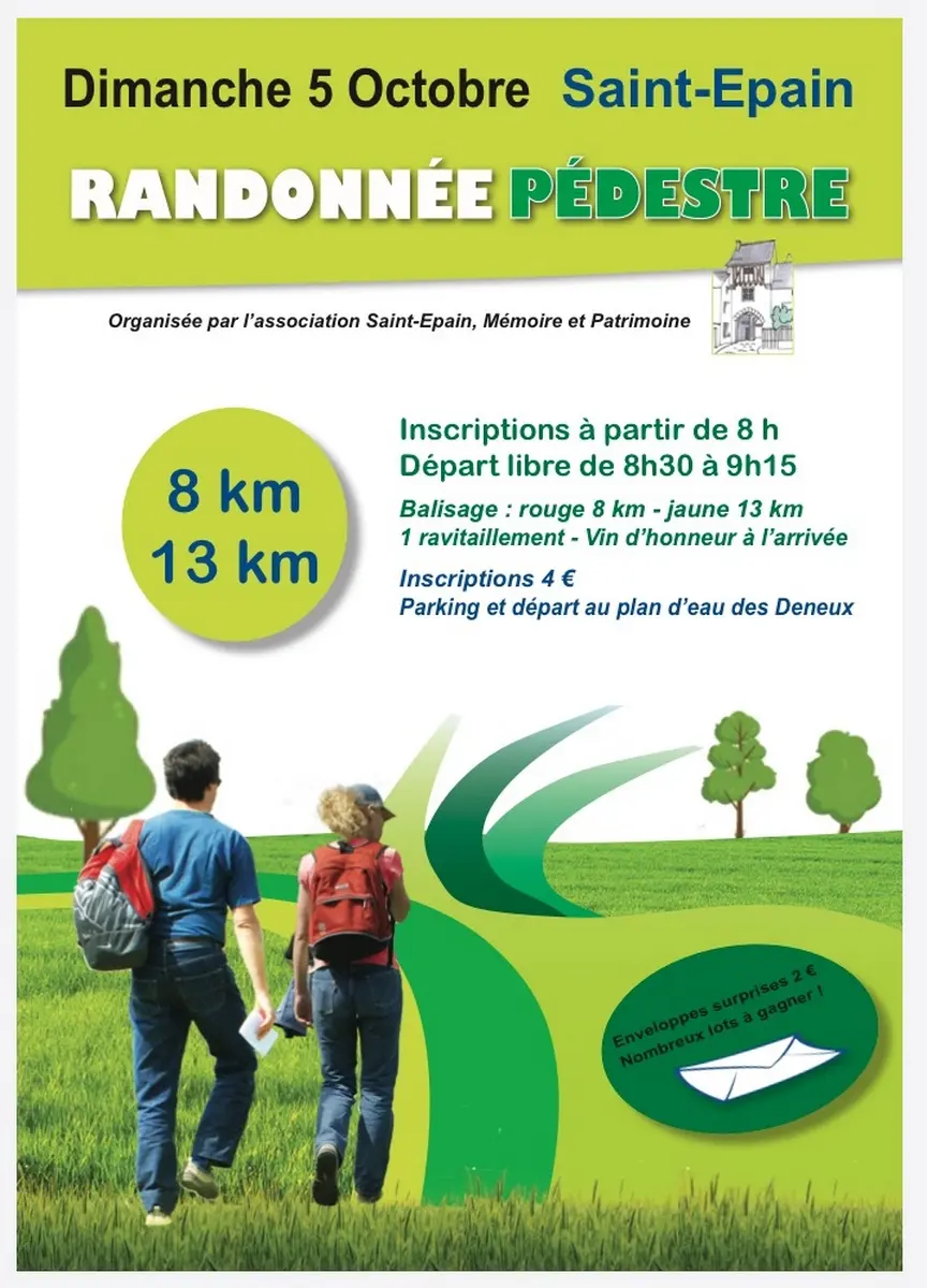 Randonnée pédestre Saint-Epain 5 octobre 2025