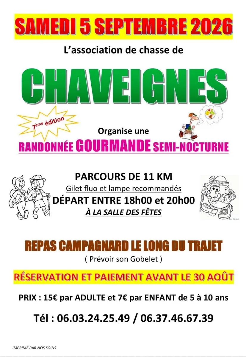 Rando gourmande Chaveignes 5 septembre 2026