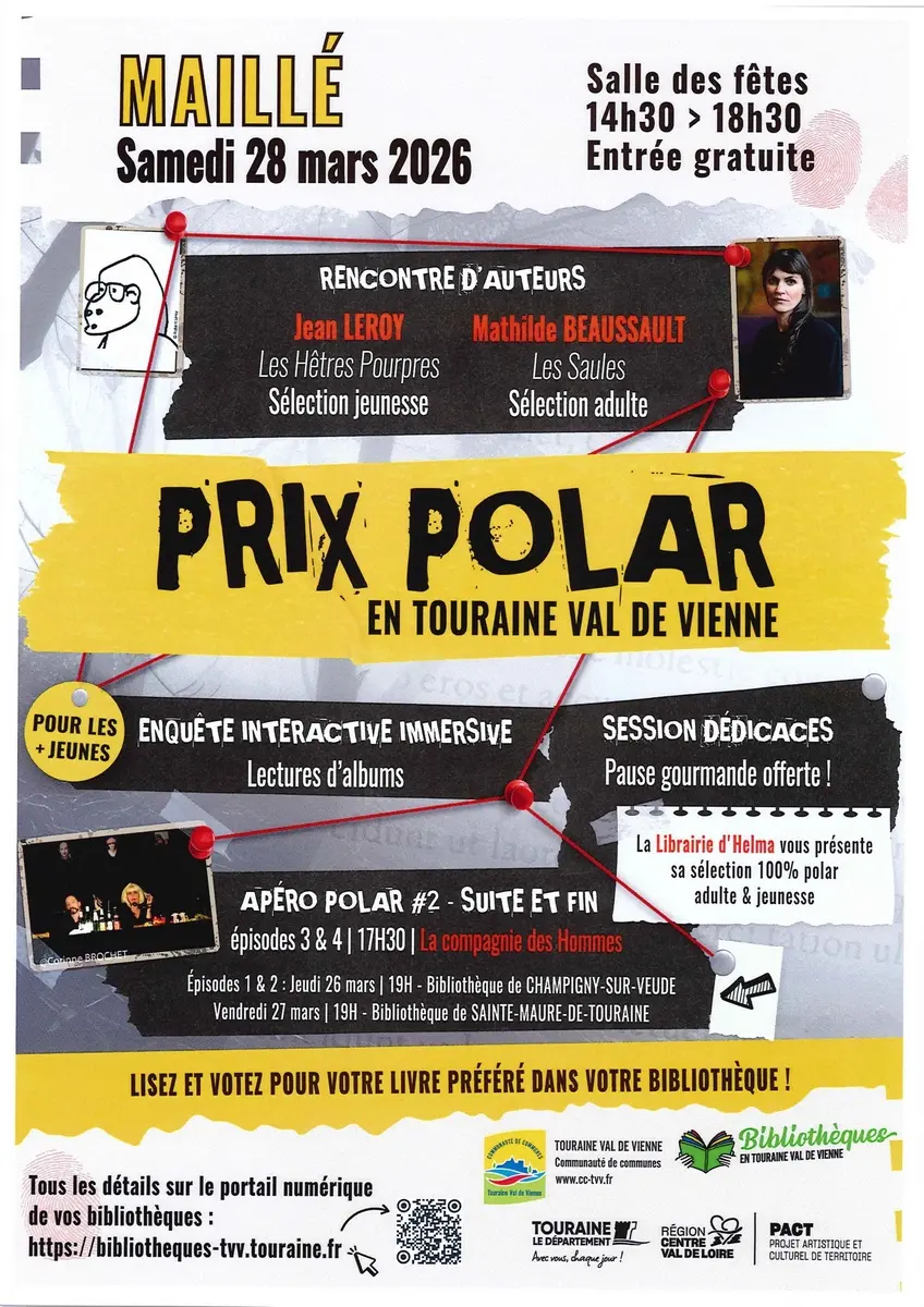 Rencontre d'auteurs prix polar TVV Maillé 28 mars 2026