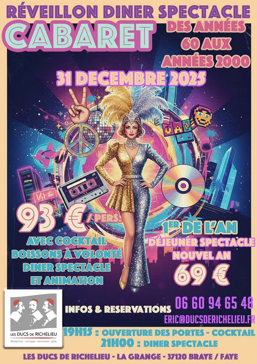 Réveillon Ducs de Richelieu Braye-sous-Faye 31 décembre 2025