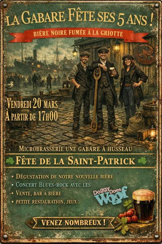 Saint Patrick Une Gabare à Husseau Montlouis