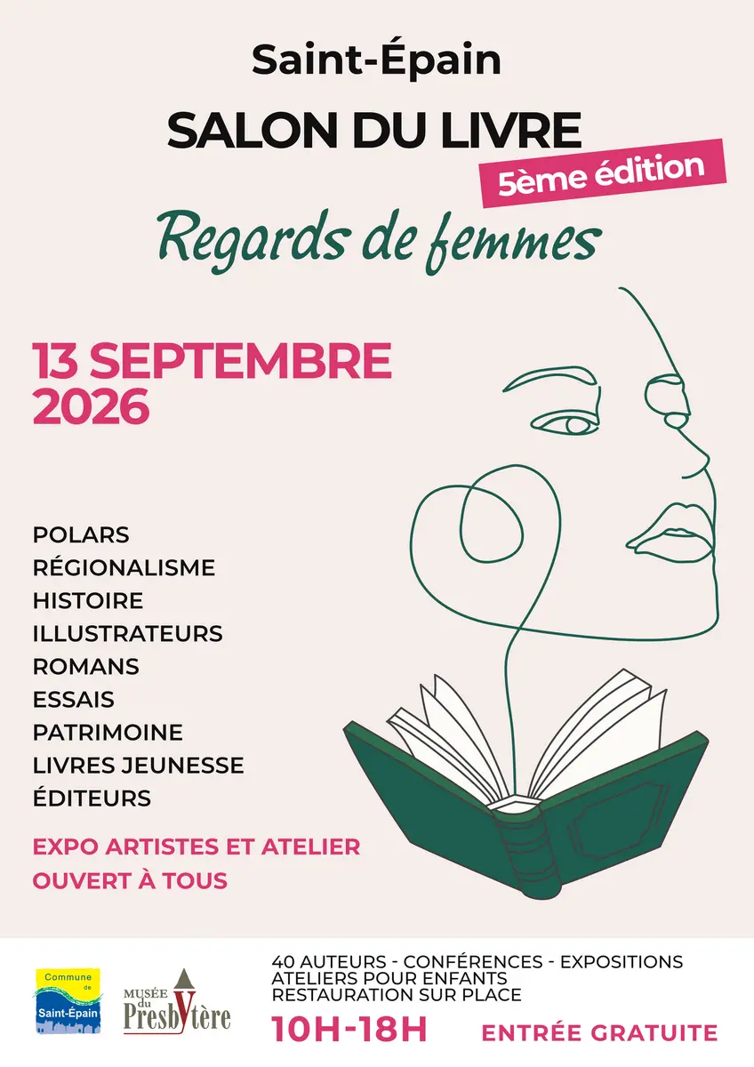 Salon du livre Regards de femmes Saint-Epain 13 septembre 2026