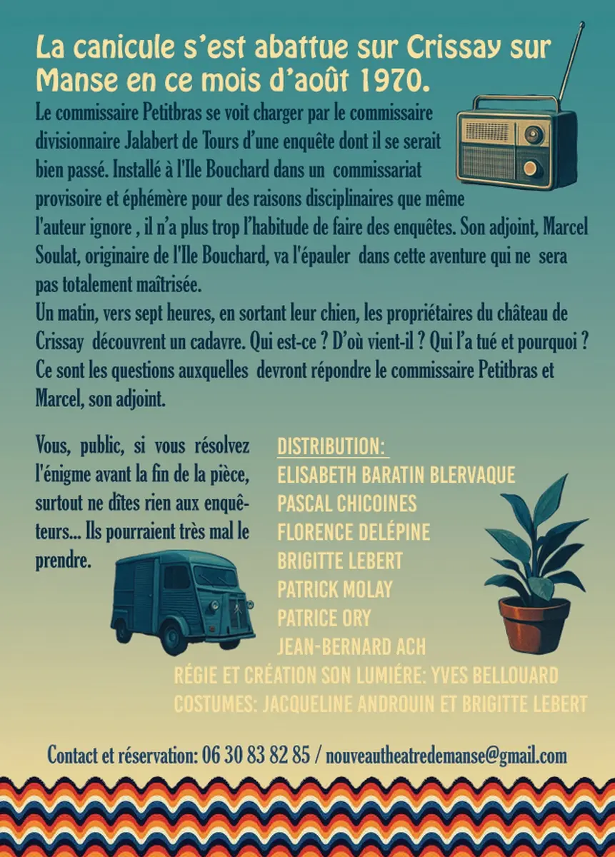 Si je comprends bien Nouveau Théâtre de Manse Crissay-sur-Manse 6 au 13 août 2025 verso