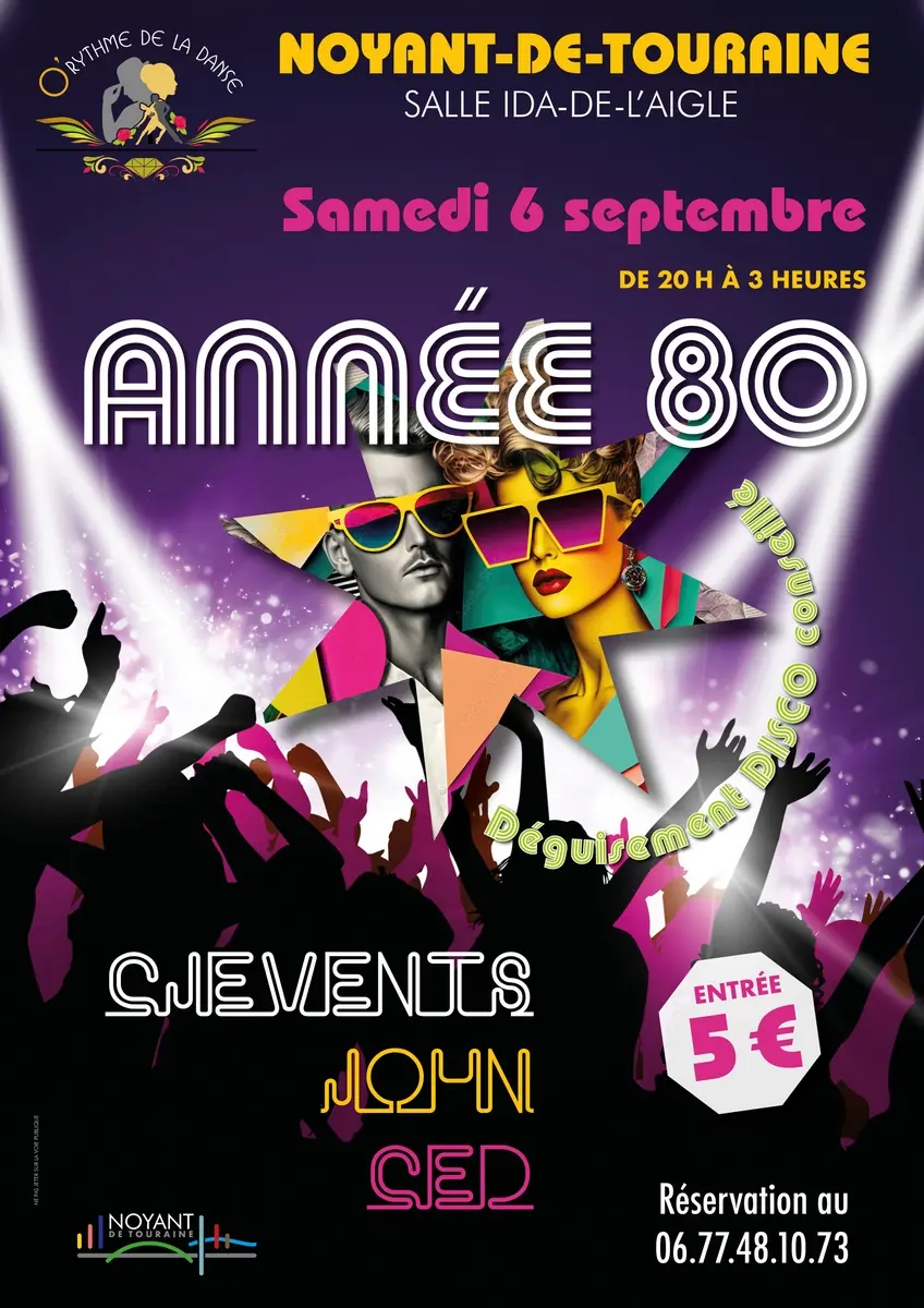 Soirée années 80 Noyant-de-Touraine 6 septembre 2025