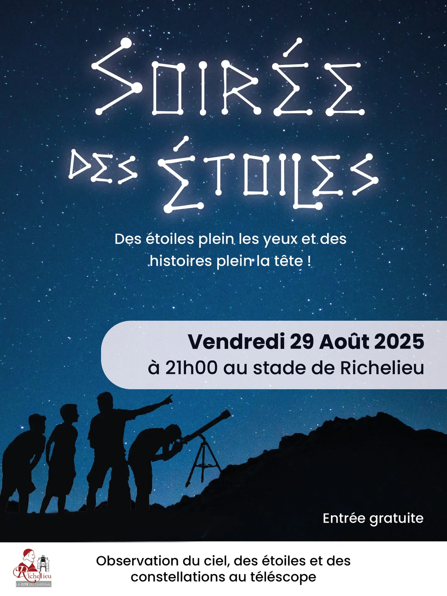 Soirée des étoiles Richelieu 29 août 2025