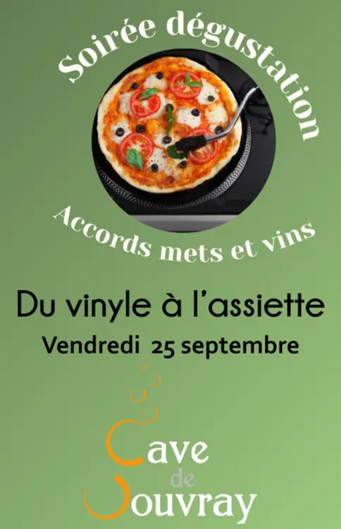 Soirée du vinyle à l'assiette Cave de Vouvray
