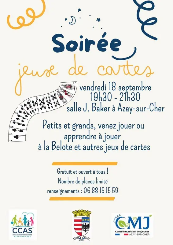 Soirée jeux de cartes Azay-sur-Cher