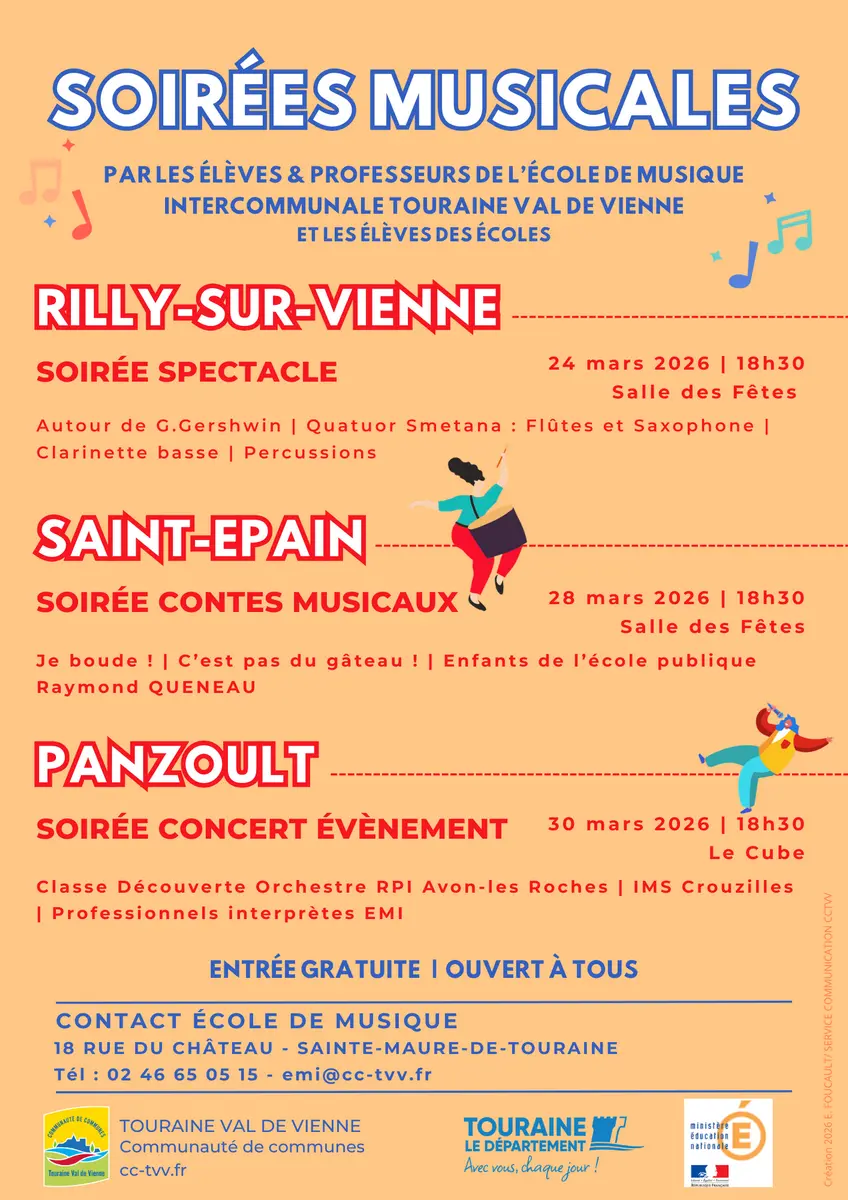 Soirées musicales TVV mars 2026