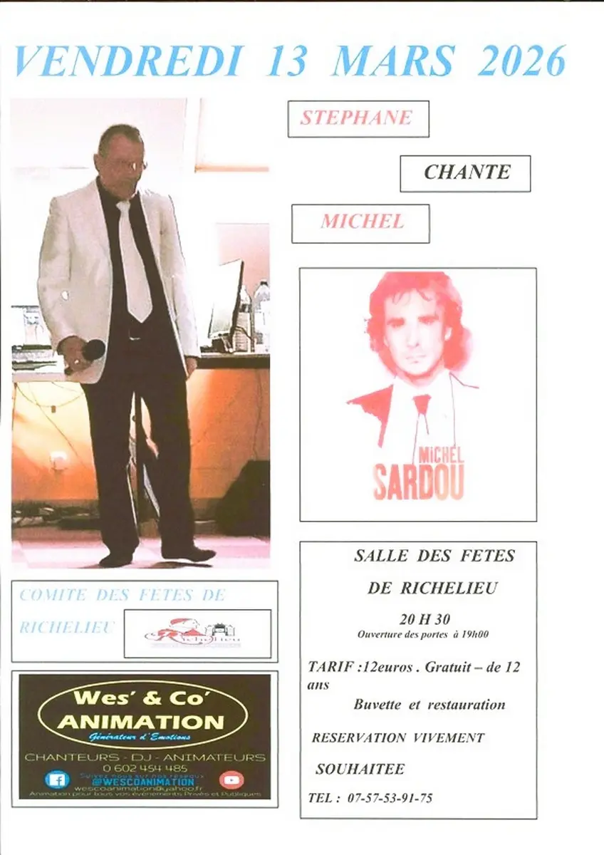 Stéphane chante Michel Sardou Richelieu 13 mars 2026