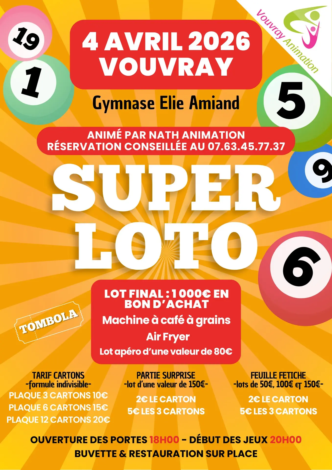 Super loto de Vouvray Animation