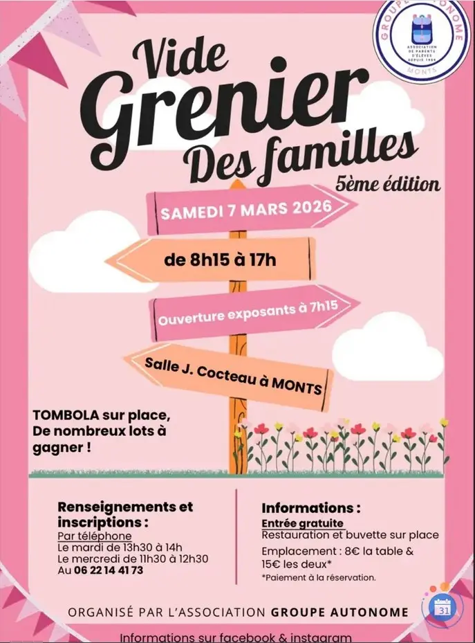 TVI - 07.03 - Monts - Vide grenier
