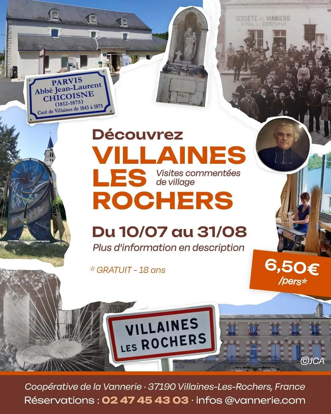TVI - 10.07.2026-31.08.2026 - Villaines les Rochers - Visites commentées de Villaines