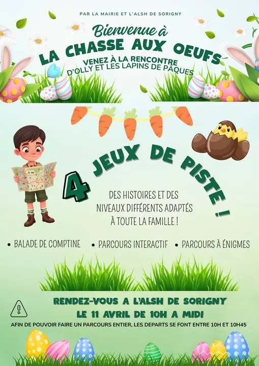 TVI - 11.04 - Sorigny - Chasse aux oeufs - 4 jeux de piste