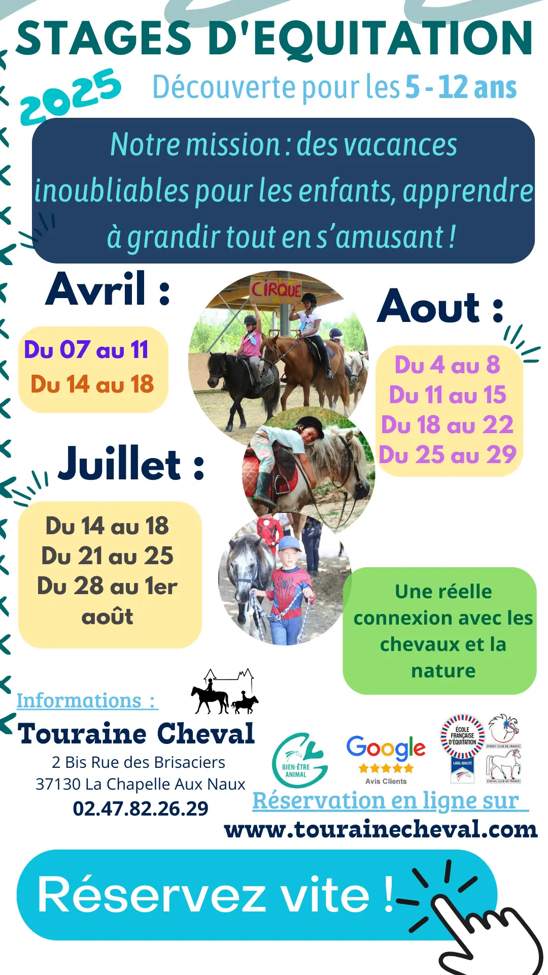 TVI - 14-31.07 Stages équitation