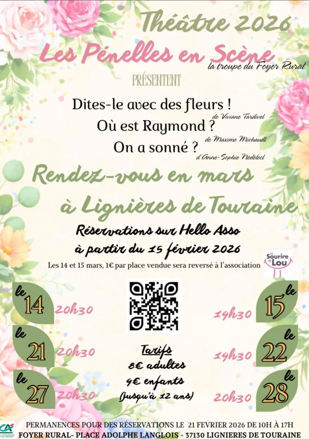 TVI - 14 au 28.03 - Lignières de Touraine - Théâtre