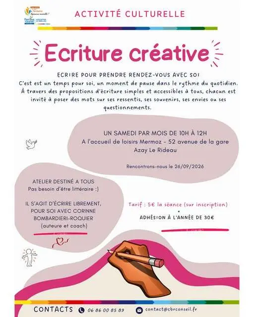TVI - 26.09.2026 - Villaines les Rochers - Atelier d'Ecriture créative