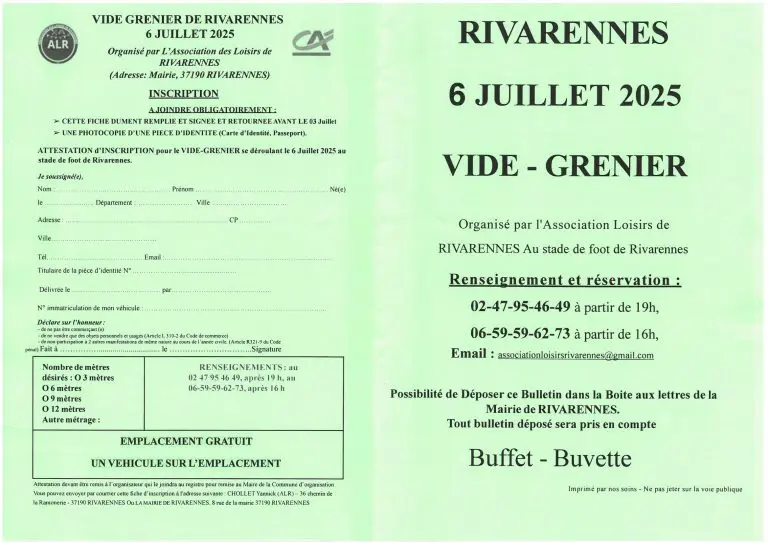 TVI -06.07 Rivarennes Vide grenier