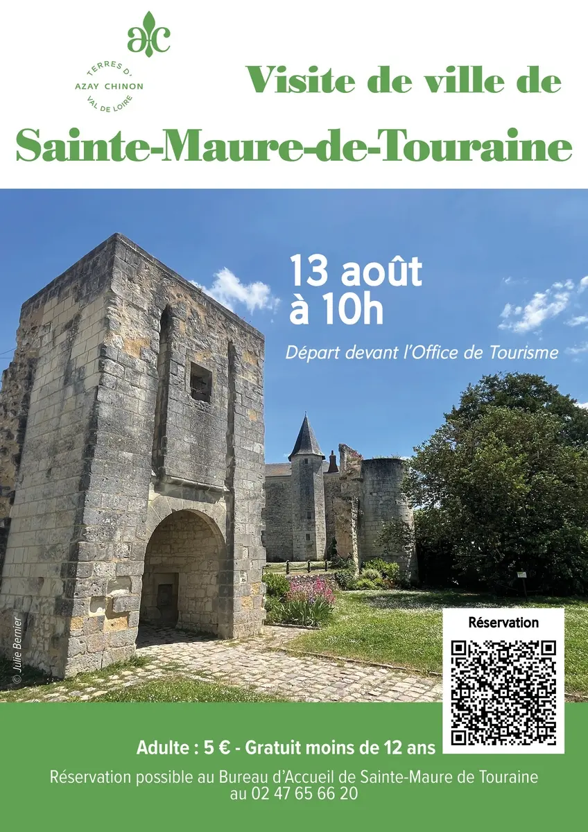 Visite guidée ville Sainte-Maure de Touraine 13 août 2025