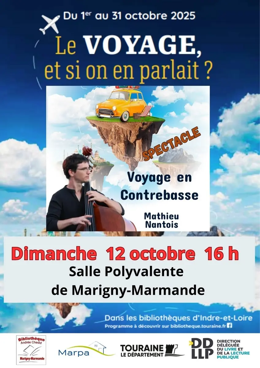 Voyage en contrebasse Spectacle Marigny-Marmande 12 octobre 2025