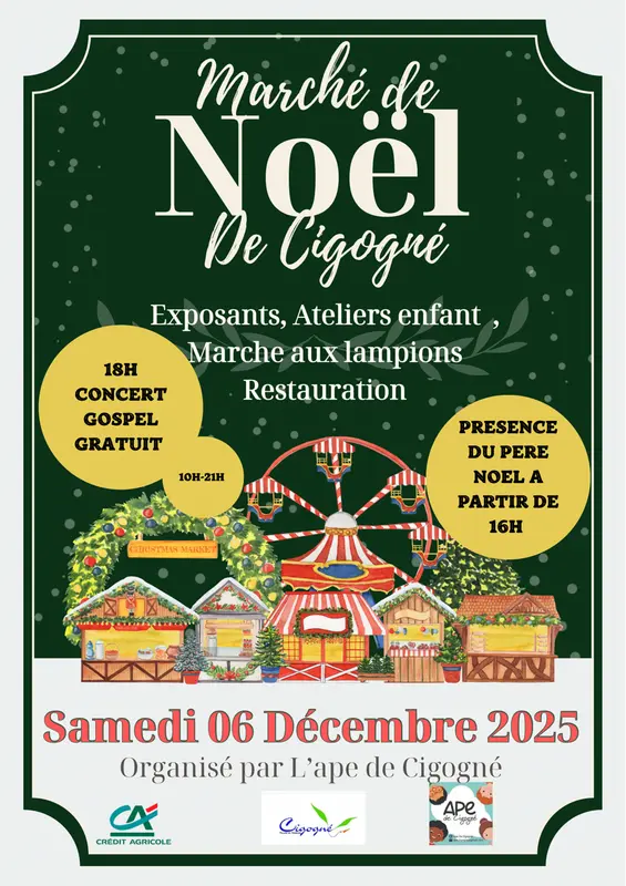 marché de Noel Cigogné