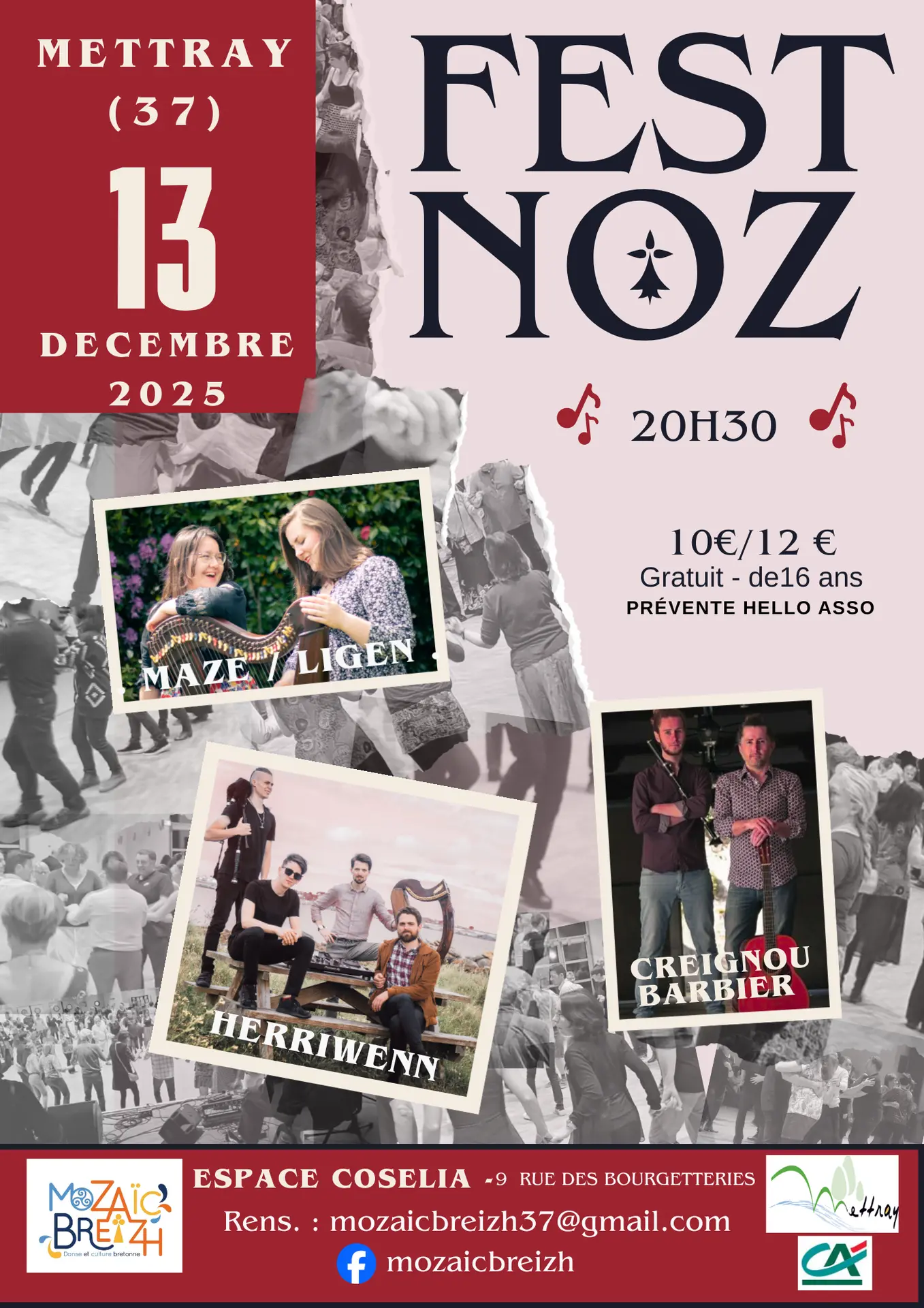 Affiche fest noz 2 version pêle mêle - 1