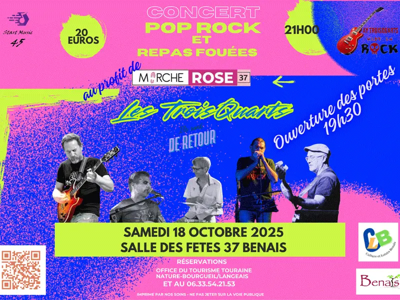 Concert Pop Rock pour Octobre Rose