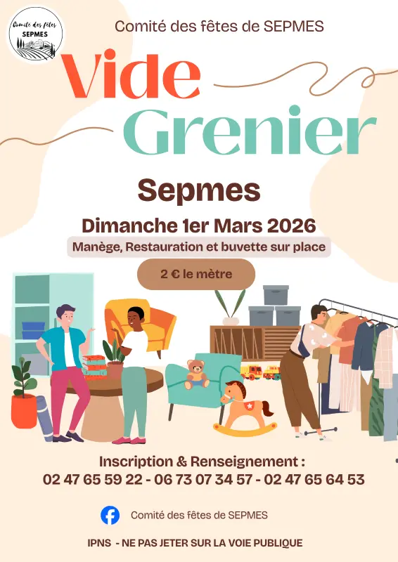 affiche brocante sepmes 1er mars