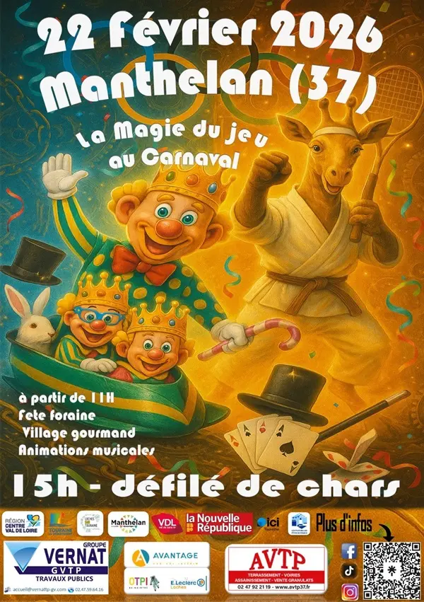 Carnaval de Manthelan - Affiche 2026