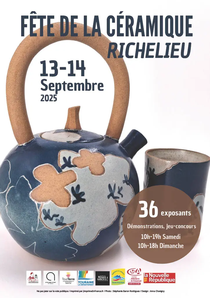affiche fête de la céramique RICHELIEU