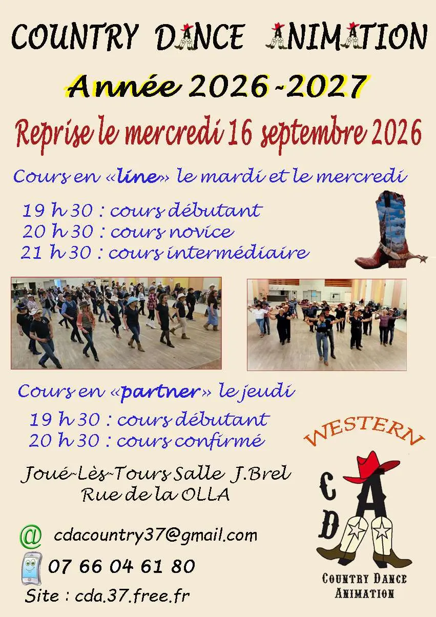 country dance animation reprise des cours