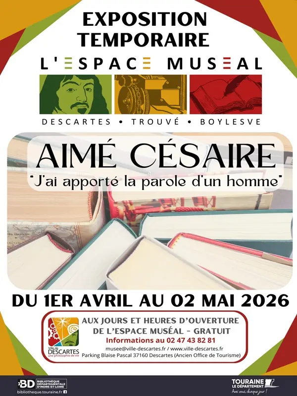 AFFICHES ATELIERS EVENEMENTS  - Affiche expo Aimé Césaire