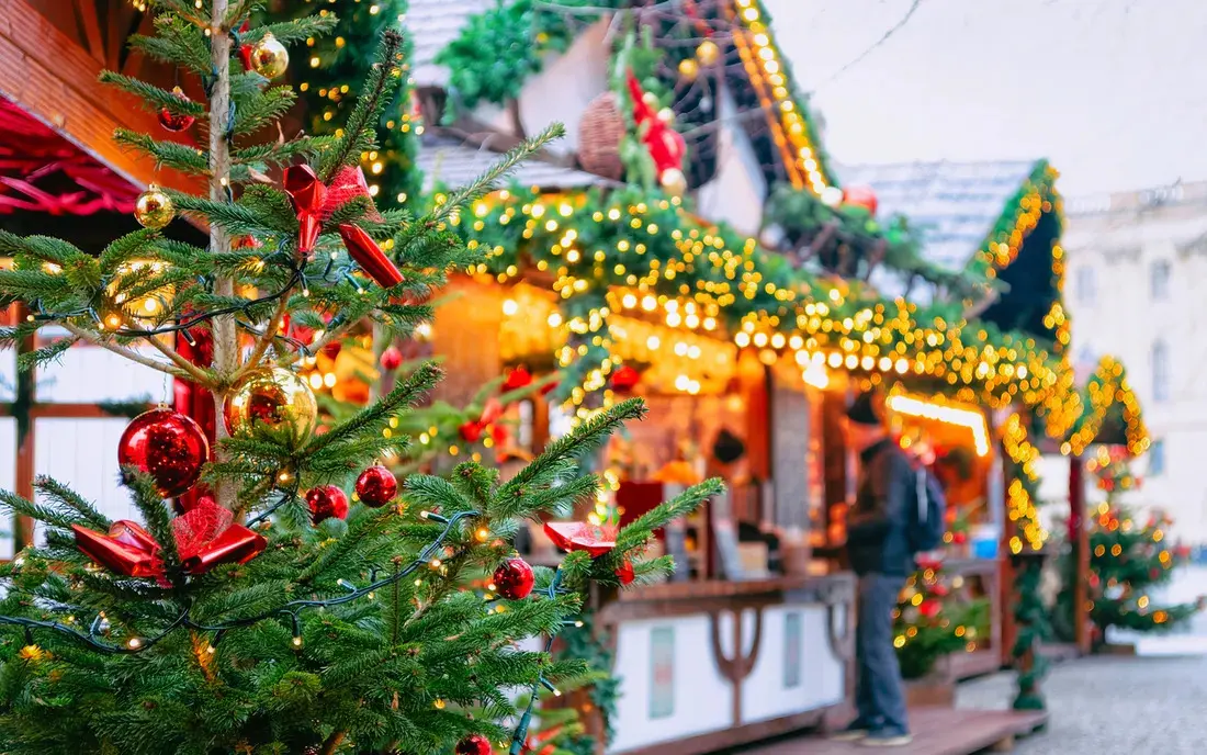 Marché de Noël - libre de droit
