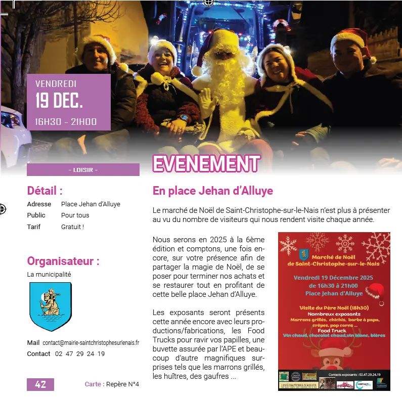 page livret marché de noel 2025
