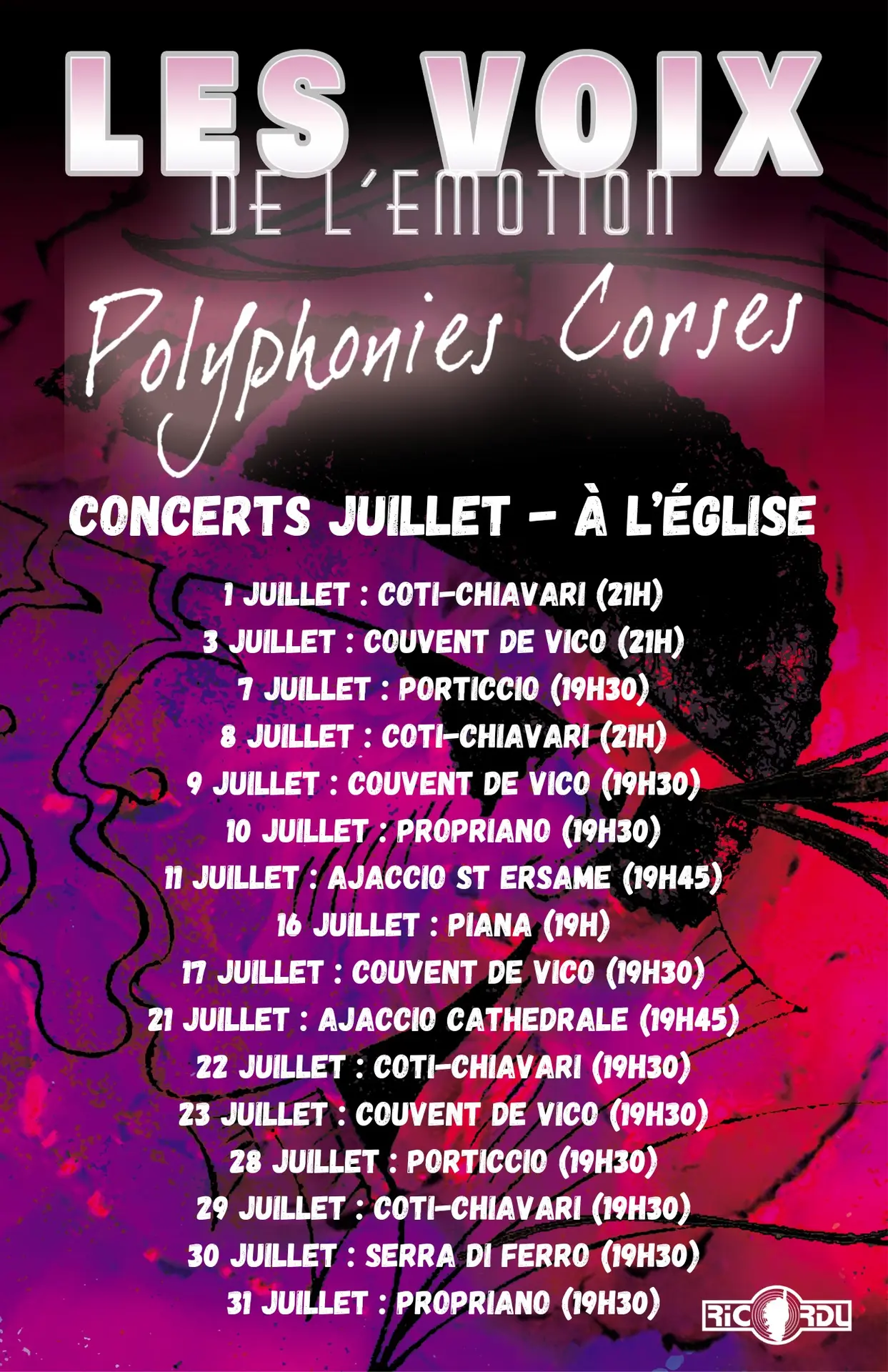 CONCERTS JUILLET