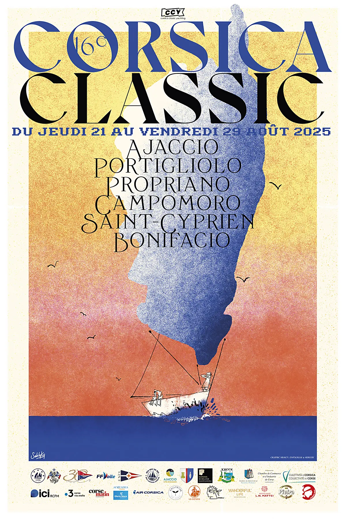 Affiche régates Corsica Classic 2025